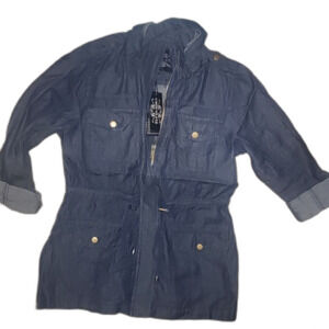 Denim  Dark Wash Anorak Jacket Size Small